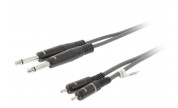 RCA till Tele-kabel - dubbel 1.5 m