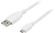 USB 2.0-kabel A - Micro B Vit