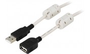 USB 2.0-kabel A hane - A hona 1 m