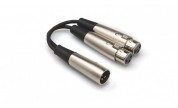 Y-kabel XLR-hane - 2x XLR-hona