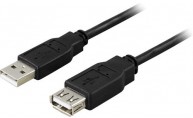 USB 2.0-kabel A hane - A hona 3 m