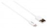 Synk och Laddningskabel Apple Lightning - USB A hane Vit