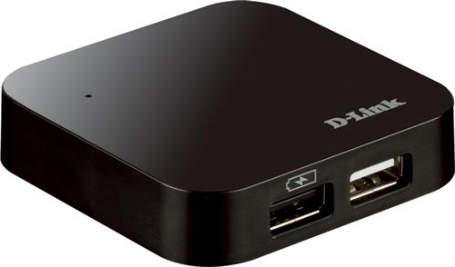 Dlink USB 2.0-Hub 4-portar med nätadapter