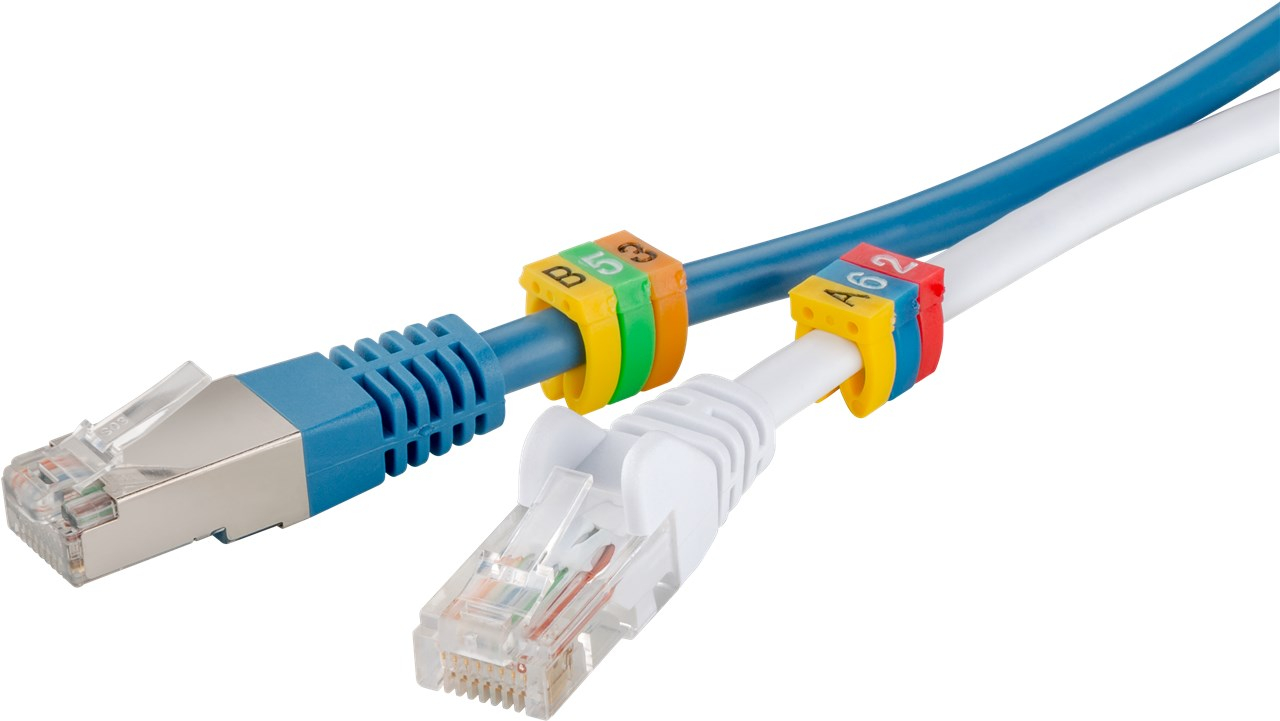 Kabelmarkeringsclips ‘Siffor 0–9’ för kabeldiameter upp till 6 mm