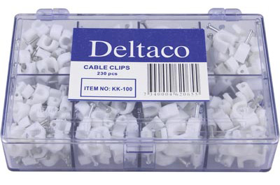 Deltaco Kabelklammer 230-pack