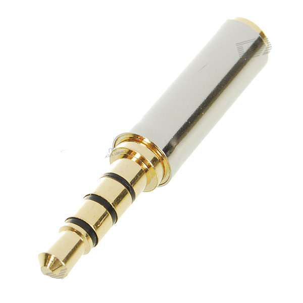 Deltaco Adapter 3.5mm 4-polig tele hane - 2.5mm 4-polig tele hona