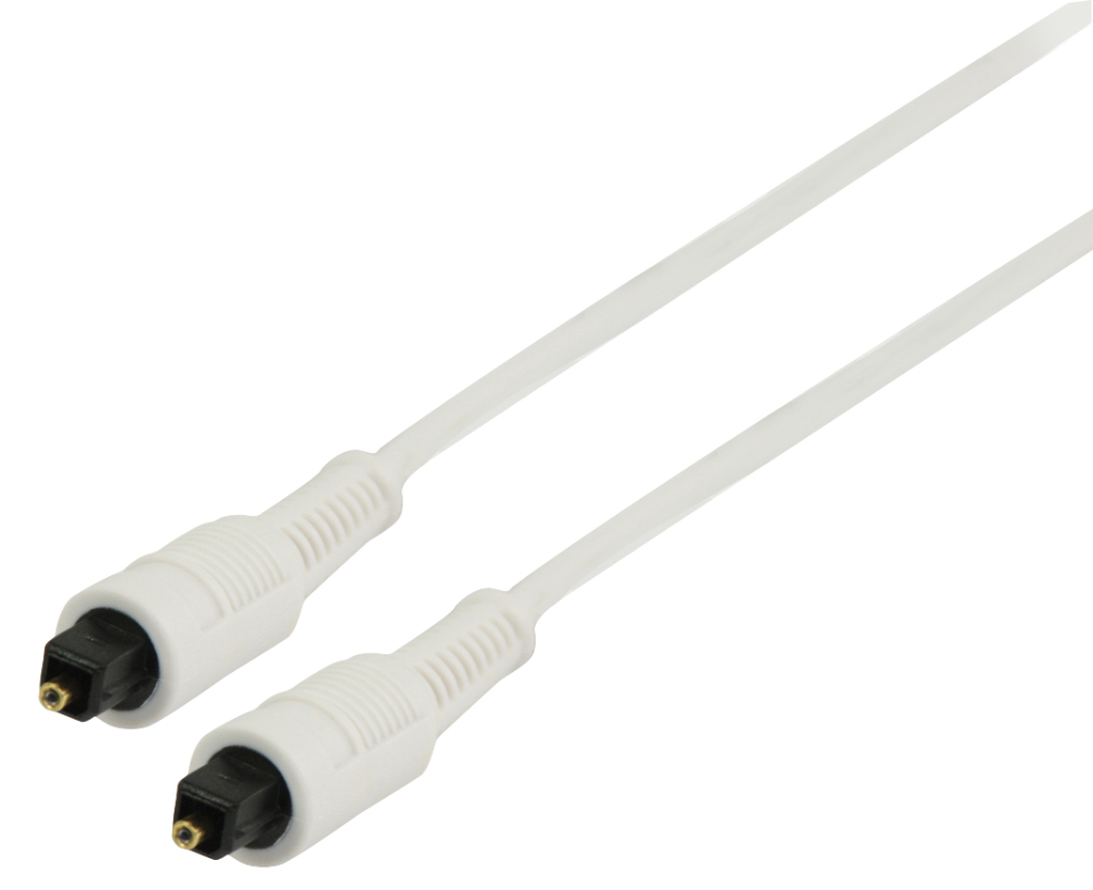 Digital Toslink-kabel 1 m Vit