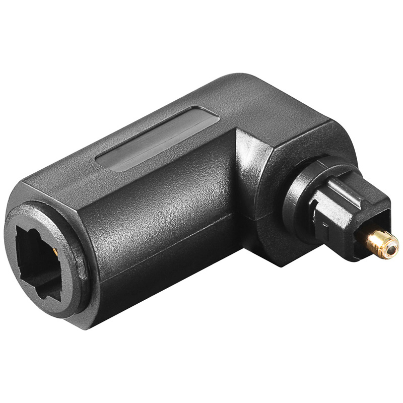 Vinklad Optisk Toslink Adapter hona/hane